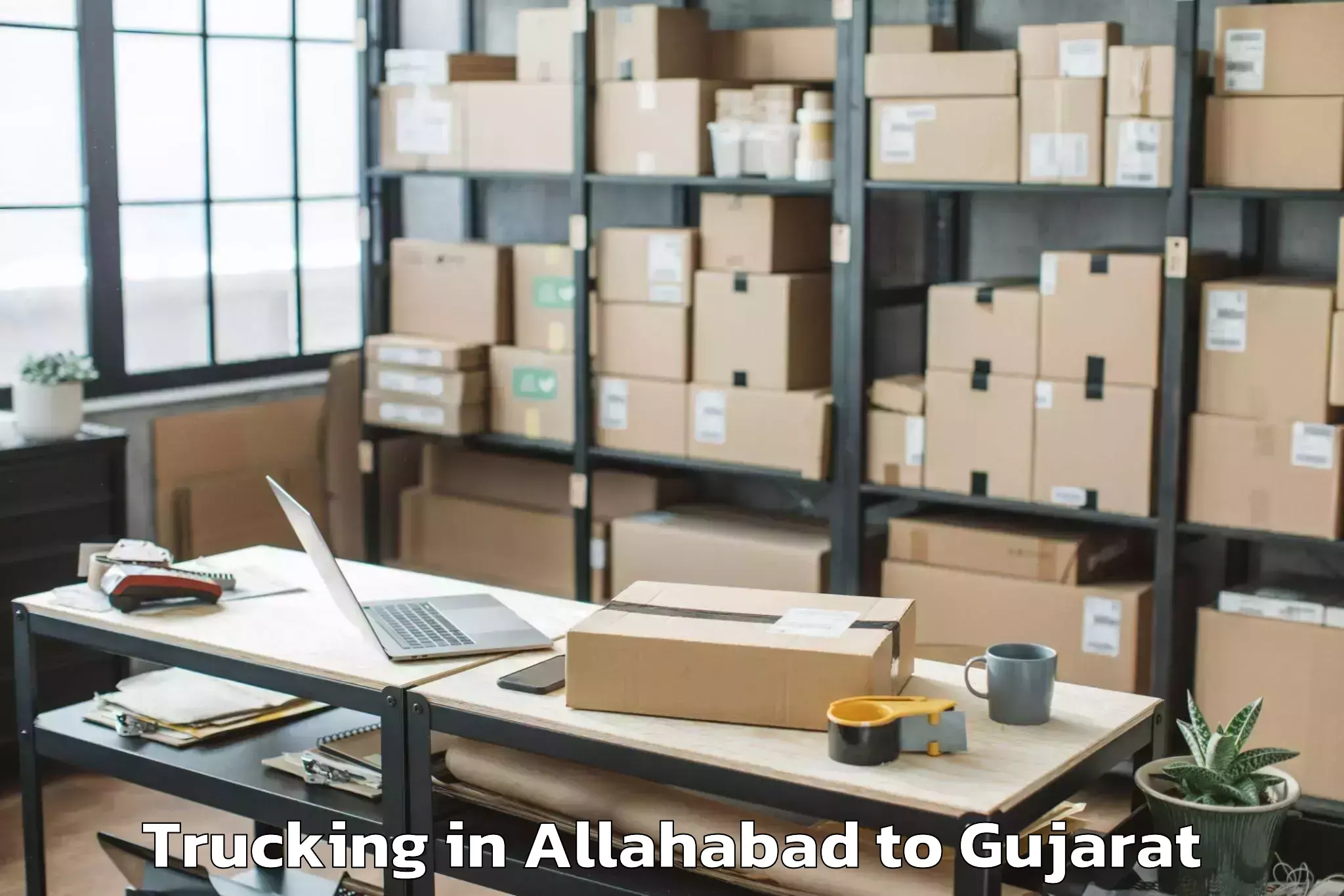 Book Allahabad to Jambusar Trucking Online